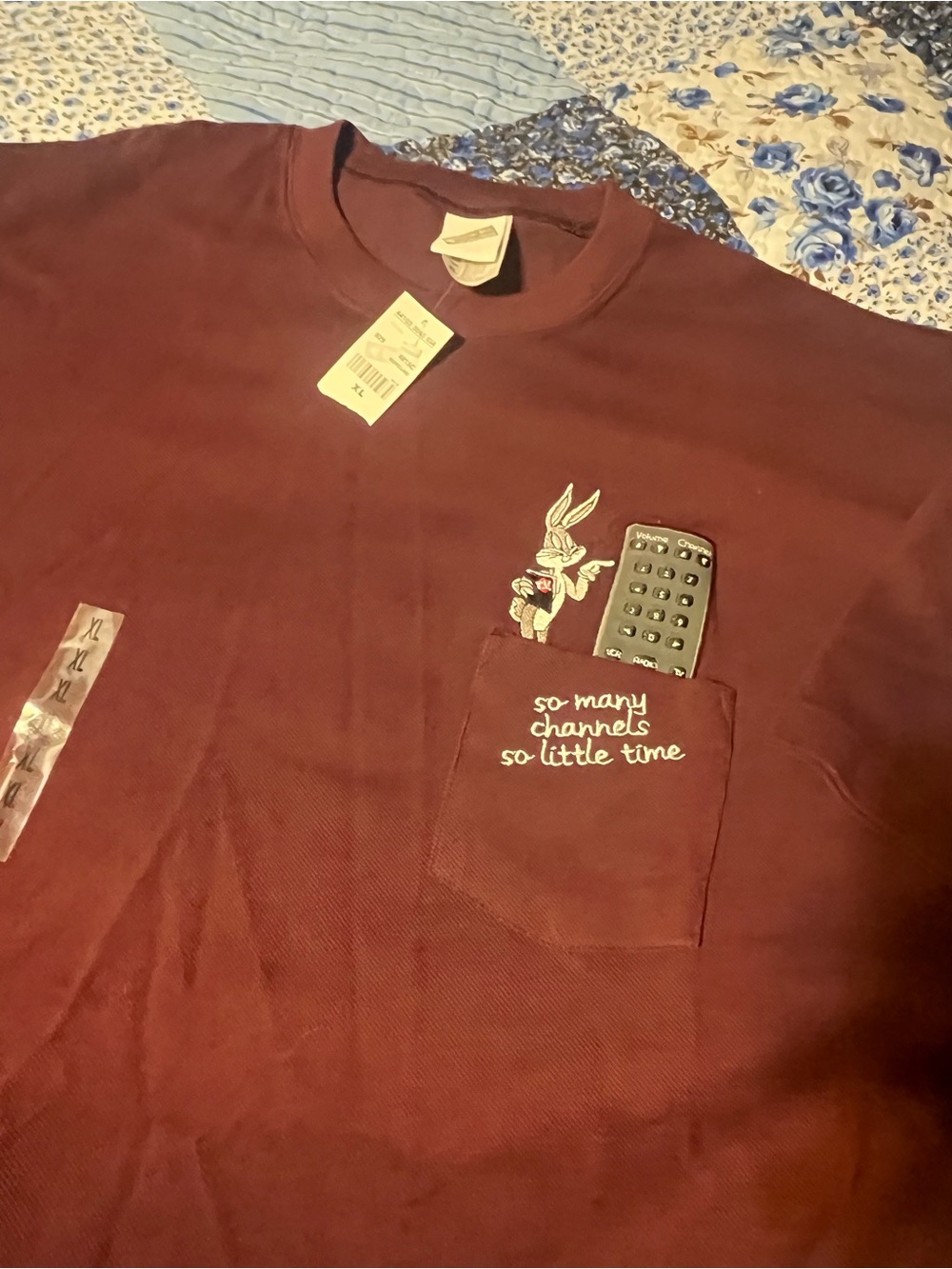 VINTAGE 90s Bugs Bunny Men’s XL Pocket Tee